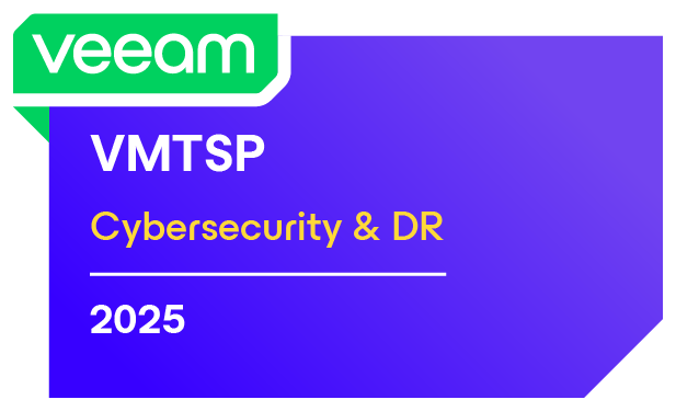 Badge Veeam Technical Sales Professional em Cybersecurity e Disaster Recovery