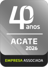 Selo de empresa associada à ACATE, 40 anos, 2026